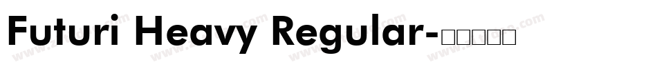 Futuri Heavy Regular字体转换